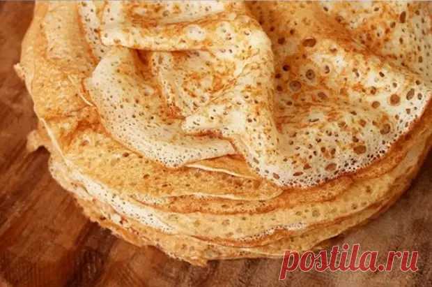 Любимый рецепт самых аппетитных дрожжевых блинов - Вкусные рецепты - медиаплатформа МирТесен