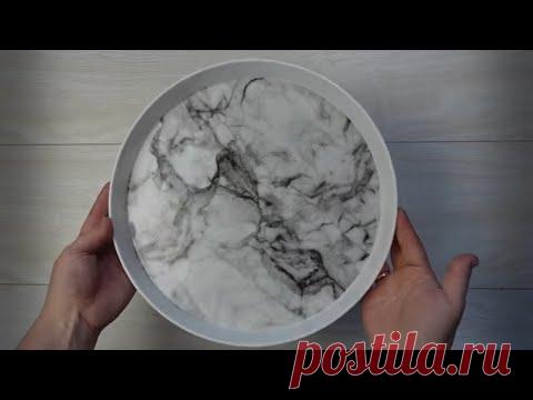 Корзина - поднос из пряжи или джутового шпагата своими руками. Идея для организации и хранения - YouTube