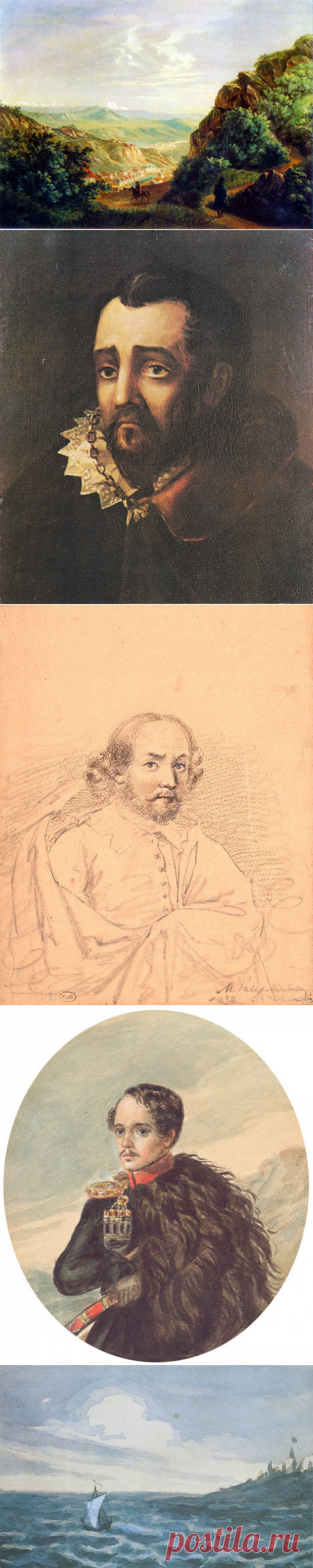 Лермонтов-художник: 10 лучших картин и рисунков поэта!