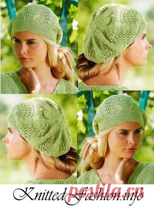 Берет с волнистым узором - KnittedFashion.info - Модное Вязание