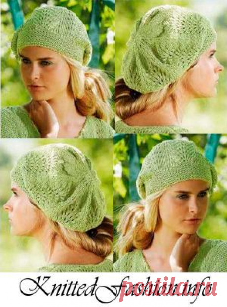 Берет с волнистым узором - KnittedFashion.info - Модное Вязание