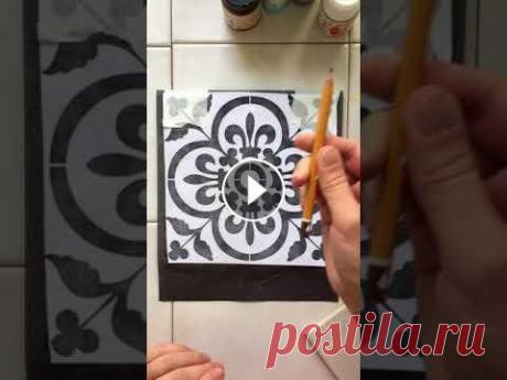 Мастер-класс по росписи плитки в технике &quot;Точечная роспись&quot; Привет, друзья! Небольшой МК по росписи керамической плитки акриловыми красками и конутрами. Приятного просмотра! Велкам ту май инстаграм: Группа ВК: ...