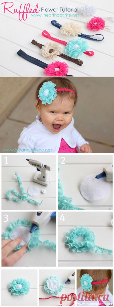 Ruffled Lace Flower - Picture {TUTORIAL}