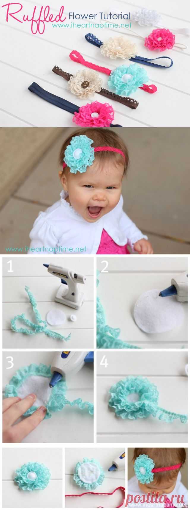 Ruffled Lace Flower - Picture {TUTORIAL}