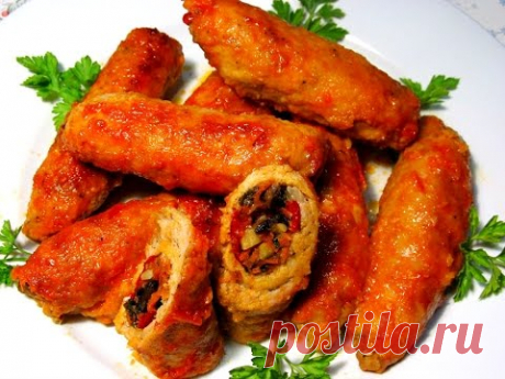 Вкусно - Мясные РУЛЕТИКИ с Начинкой КРУЧЕНИКИ Мясные Пальчики РЕЦЕПТЫ Блюд