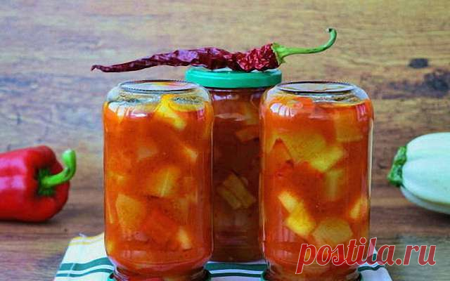 Маринованные кабачки в томатном соусе — Сад Заготовка
