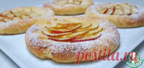 Творожные ватрушки с яблоками Кулинарный рецепт