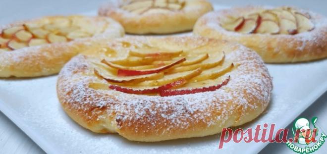 Творожные ватрушки с яблоками Кулинарный рецепт