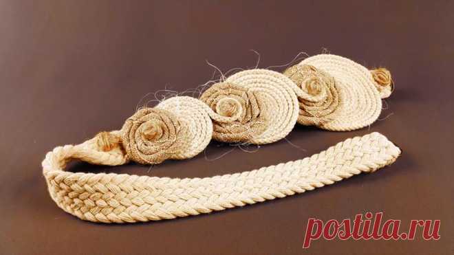 Подхват из шнура, круги №90768 - купить в Украине на Crafta.ua