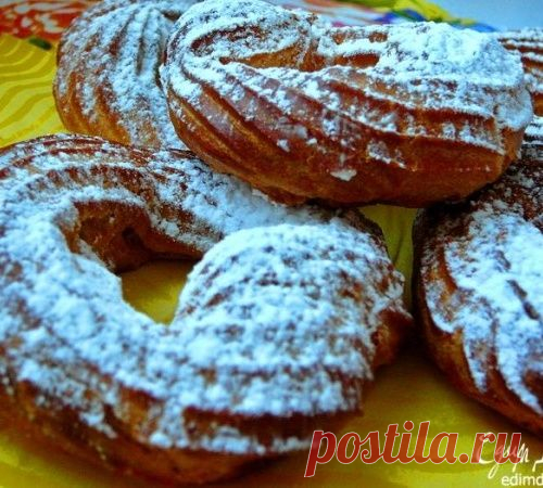 ЗАВАРНЫЕ КОЛЕЧКИ С ТВОРОЖНЫМ КРЕМОМ