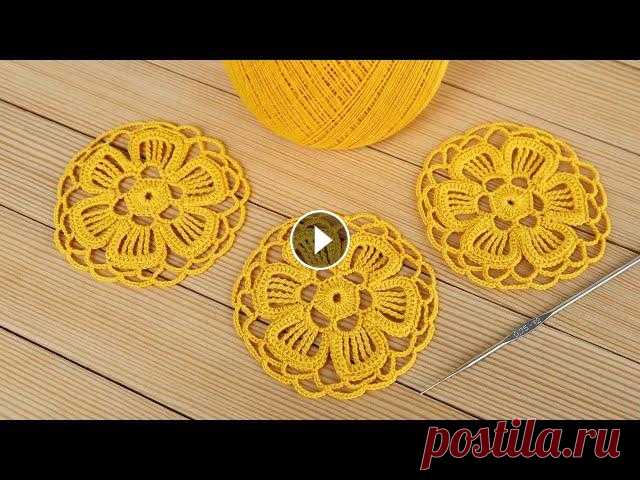 Простой ЦВЕТОЧНЫЙ МОТИВ вязание крючком для начинающих СХЕМА узора Crochet flower motif tutorial Мой инстаграм: @Уроки ВЯЗАНИЯ Литке Татьяны @Уроки ВЯЗАНИЯ для начинающих ЦВЕТЫ КРЮЧКОМ : ЛЕНТОЧНОЕ КРУЖЕВО мастер-классы: КВАДРАТНЫЕ МОТИВЫ крючком М...
