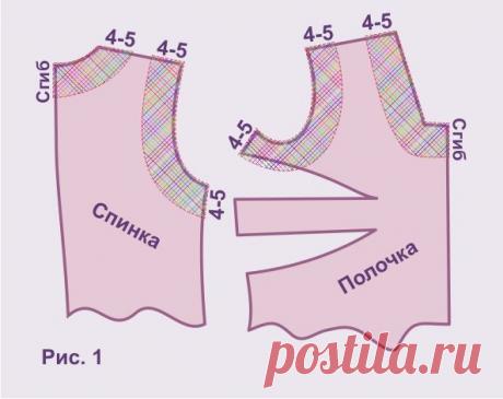 Обработка пройм и горловины обтачками | Домохозяйки