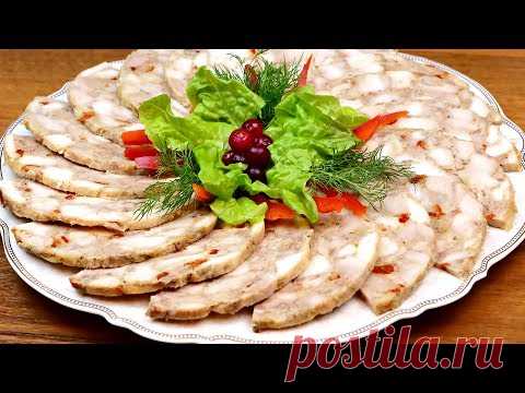Домашняя ветчина из курицы! Потрясающе вкусная замена магазинной колбасе! Готовим в ветчиннице!