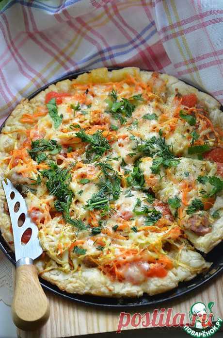 Пицца с курицей и грейпфрутом. Очень вкусная пицца!!! - ее стоит попробовать!!! Прекрасное сочетание вкусов! Автор: Шахзода