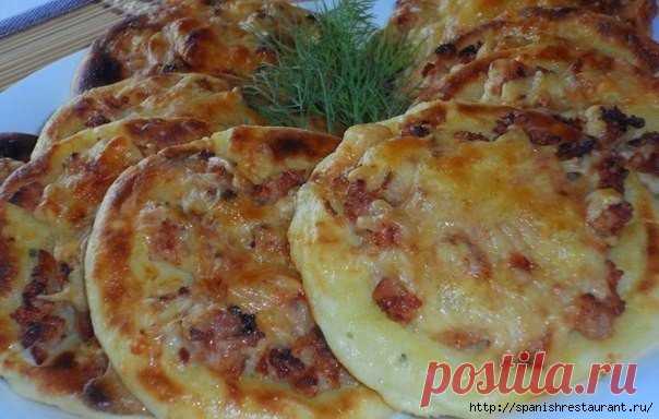 Картофельные ватрушки с курицей