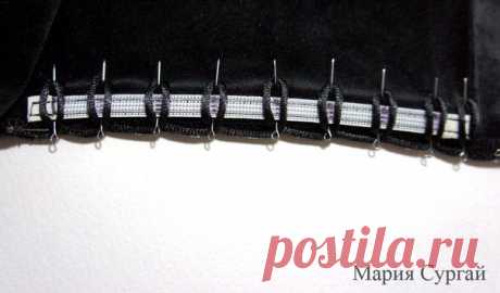 Как сделать аккуратно и просто шнуровку на воздушных петлях