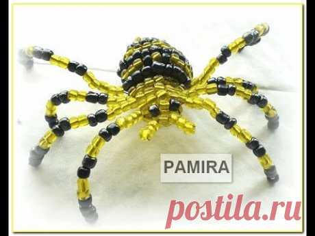 ▶ Паук (Spider).Бисероплетение. Мастер-класс - YouTube