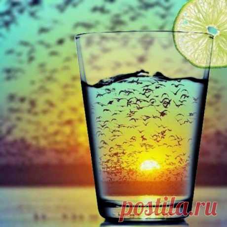 ТАК ВЫГЛЯДИТ ЗАКАТ В СТАКАНЕ