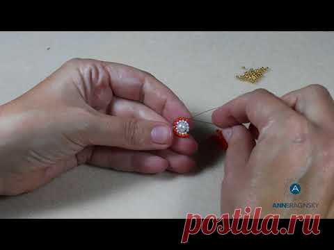 16.  Кирпичное плетение по кругу