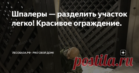 Шпалеры — разделить участок легко! Красивое ограждение. Имея свой загородный дом, дачу, необходимо задуматься и об ограждении. Это позволит четко обозначить границы собственных владений, предупредить нежелательные вторжения чужих людей, а так же животных, надежно сохранить бесценных зеленых друзей в целости и сохранности. Заборчик по технологии шпалеры (*)
Декоративная шпалерная решетка для зонирования сада от столярной фабрики Лесобаза.рф
На
