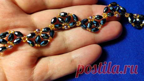 Элегантный браслет из "риса". Elegant bracelet from "rice".سوار أنيق من "الأرز" В этом видео я покажу, как можно очень быстро и очень легко сделать очень элегантный, очень красивый браслет из бусин, под названиес рис. Такой браслет можно...
