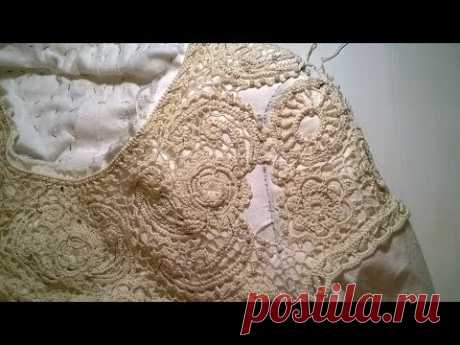 Уроки ирландского кружева. Вшивание рукава - Все в ажуре... (вязание крючком) - Страна Мам