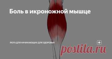 Боль в икроножной мышце Статья автора «Йога для начинающих для здоровья» в Дзене ✍:   Интенсивная или ноющая боль в икроножной мышце зачастую обусловлена формированием триггерных точек – локальных зон повышенного напряжения