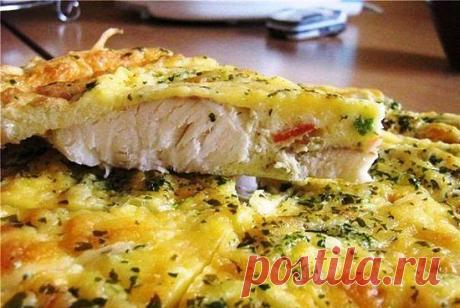 Рыба, запеченная в яйце с майонезом (сметаной)