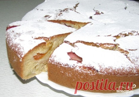 Пирог на кефире с яблоками - пошаговый кулинарный рецепт с фото на Повар.ру