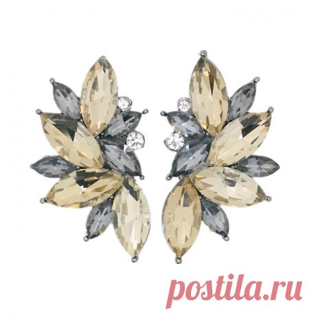 2015 новое оптовая продажа винтажный дизайн кристалл серьги мода женщин заявление серьгу для женщин мода pendientes купить на AliExpress