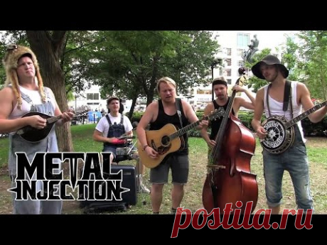 LED ZEPPELIN "Black Dog" Hillbilly Version by STEVE N SEAGULLS | Metal Injection