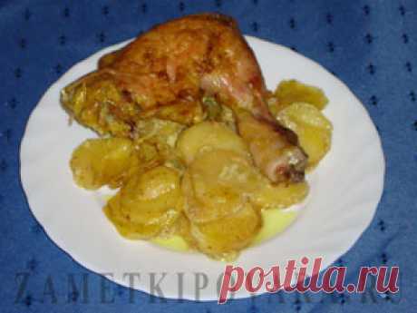 Окорочка, запеченные с картофелем | Простые кулинарные рецепты с фотографиями