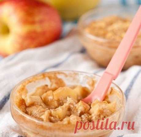 Овсянка с яблоками и корицей в духовке рецепт – завтраки