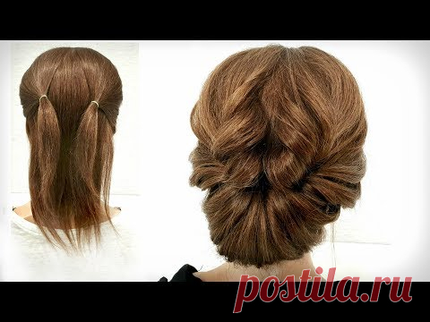 Прическа на Короткие волосы. Просто сделать СЕБЕ! Hairstyle for Short Hair. Just Make Yourself!