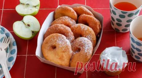 Пончики с яблоками