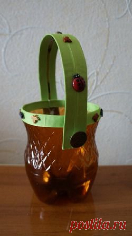 Горшок для цветов из пластиковой бутылки - Асиенда.ру