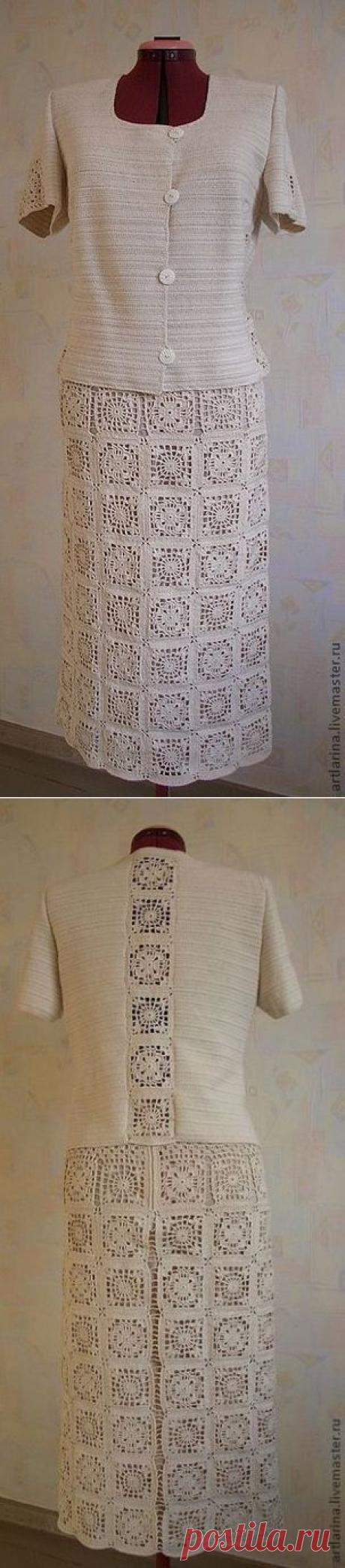 Белый костюм. Оксана Ларина.
