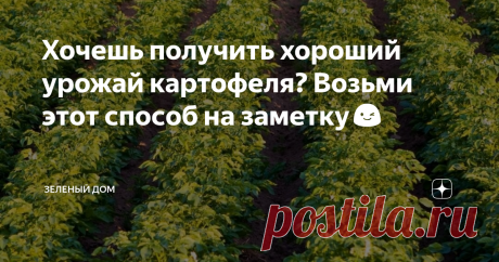 Хочешь получить хороший урожай картофеля? Возьми этот способ на заметку😉 Картофель теплолюбивая культура, предпочитает рыхлую и пушистую землю. На хороший урожай влияет: место расположения грядки; состав почвы; температура почвы; качество посадочного материала; плотность посадки, севооборот. Осенью для картофеля приготовить грядку (не в низине): выбрать открытое место, внести перегной, навоз, золу и перекопать. За зиму почва впитает влагу и осядет. Весной каждый день важе...