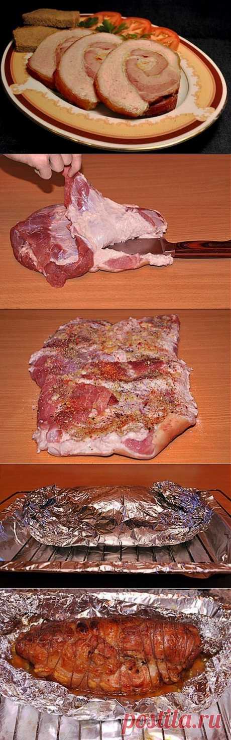 Как приготовить пряный рулет из свинины - рецепт, ингридиенты и фотографии