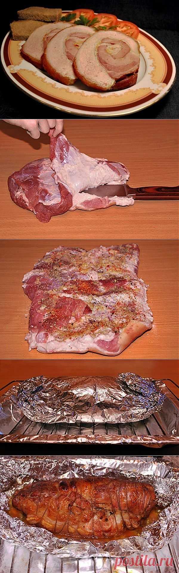 Как приготовить пряный рулет из свинины - рецепт, ингридиенты и фотографии