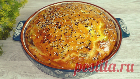 Заливной пирог по старому рецепту: выпечка на скорую руку (меняя начинки можно готовить хоть каждый день) | Красилова Наталья / Food | Яндекс Дзен