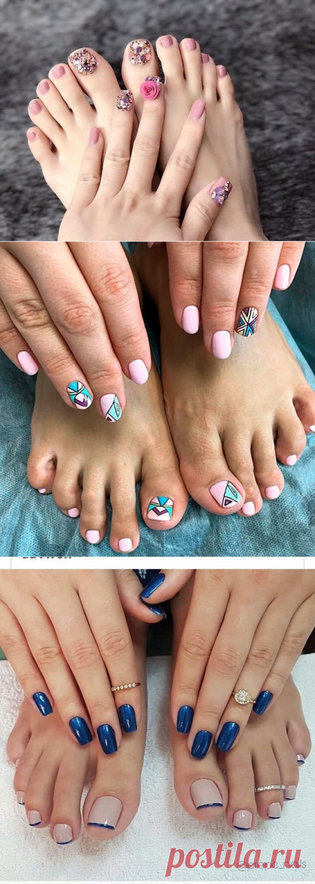 Модный педикюр 2018-2019 – фото новинки, красивые идеи дизайна педикюра | Beautylooks