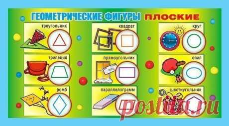 СТИХИ ПРО ГЕОМЕТРИЧЕСКИЕ ФИГУРЫ И ОБЪЕМНЫЕ ТЕЛА