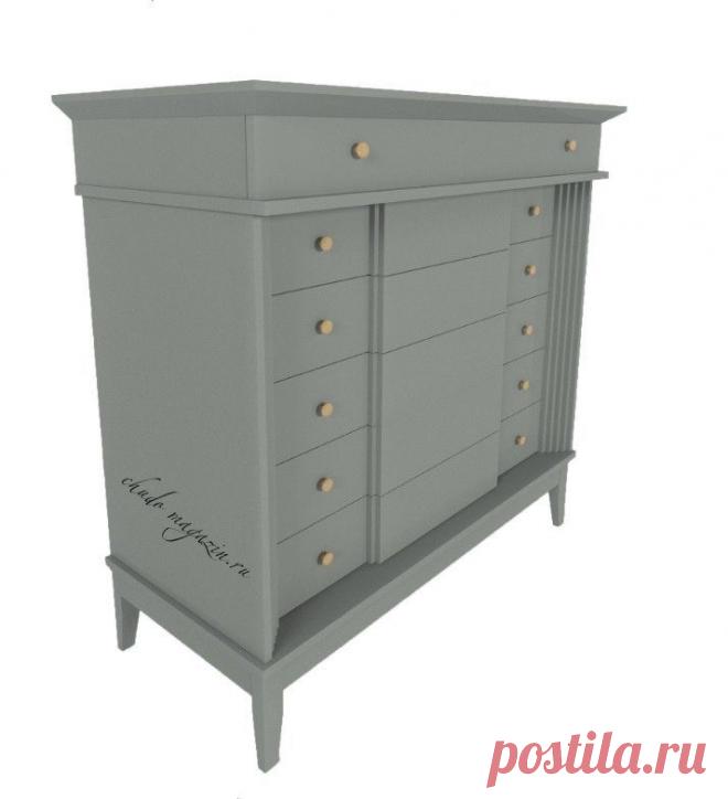 Высокий комод из массива бука Лайквуд Л 11