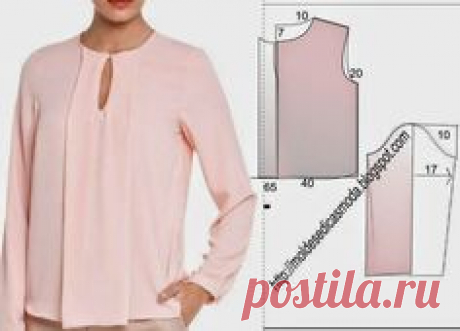 BLUSA FÁCIL DE FAZER – 29 ~ Moldes Moda por Medida