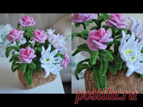 Цветочная композиция из проволоки / DIY TSVORIC