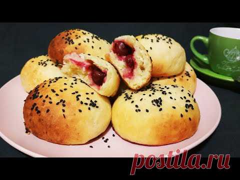 Быстрые творожные булочки с ягодами! Вкусно и полезно!