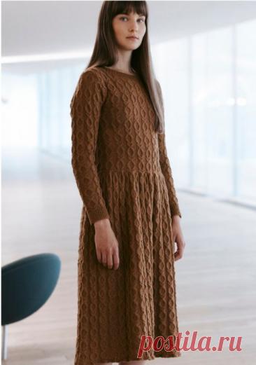 Платье спицами