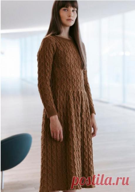 Платье спицами