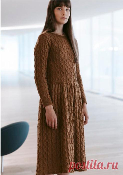 Платье спицами